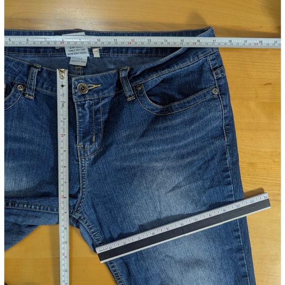 y2k YMI Medium Wash Low Rise Bootcut Jeans Size 13 29L SH3 Boho Grunge Retro - Picture 7 of 9